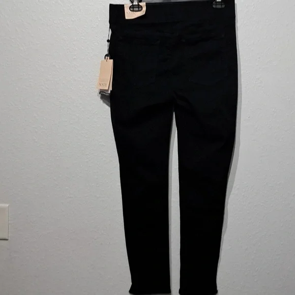 NYDJ Super Skinny Ankle Pull-On Jeans In SpanSpring Denim With Side Slits - Picture 6 of 9